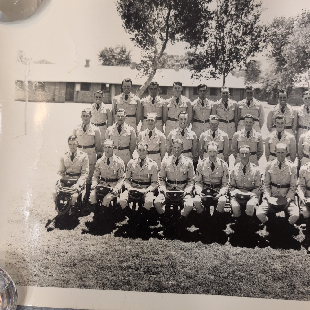 1937 Vtg Fort Bliss Texas US Army Company B Panoramic Photo 82nd Reg 2nd Btn - Picture 5 of 15